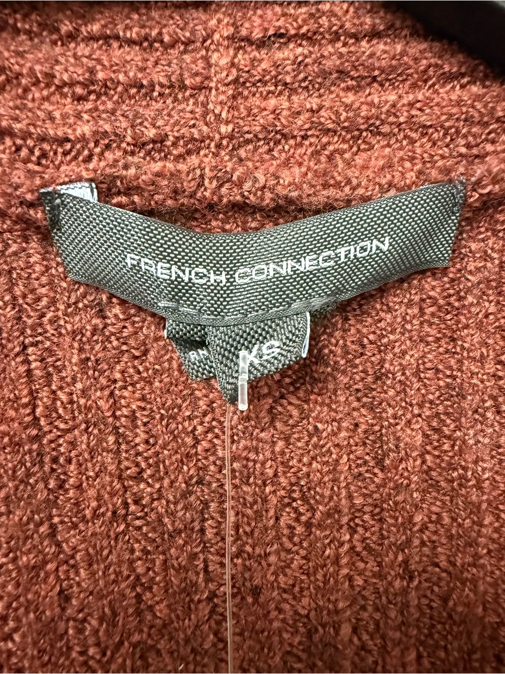 French Connection Knit Cardigan in Warm Brown - Picture 4 of 6